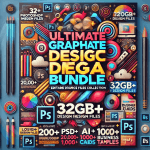 Ultimate graphic design mega bundle editable source files